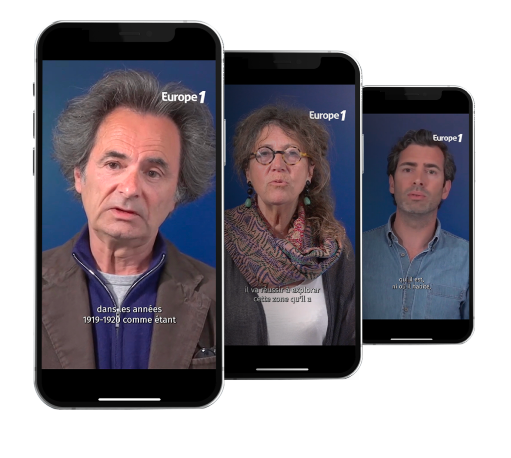 Visuel des vidéos face-cam des écrivains nommées pour le Prix Littéraire Europe 1 - GMF et Nicolas Carreau