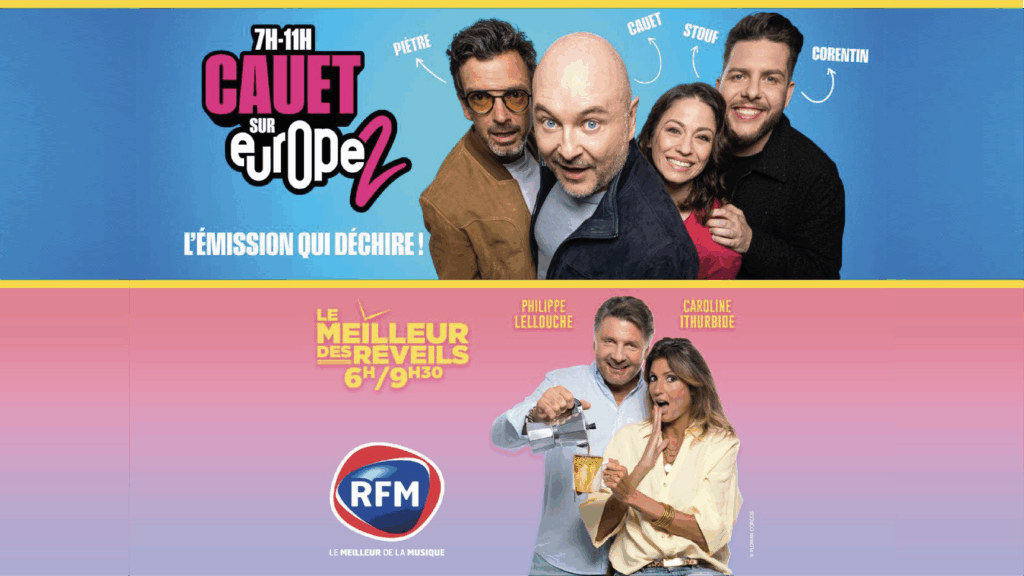 couverture rentrée Europe 2 et RFM